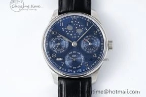 MIROTIME 0407 Bold Portugieser Perpetual Calendar SS 5033 APSF 1:1 Best Edition Blue Dial on Black Leather Strap A52610 Clone 7041